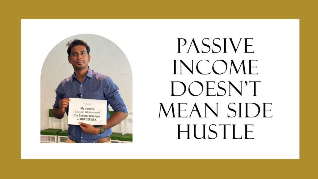 Passive Income Doesn’t Mean Side Hustle